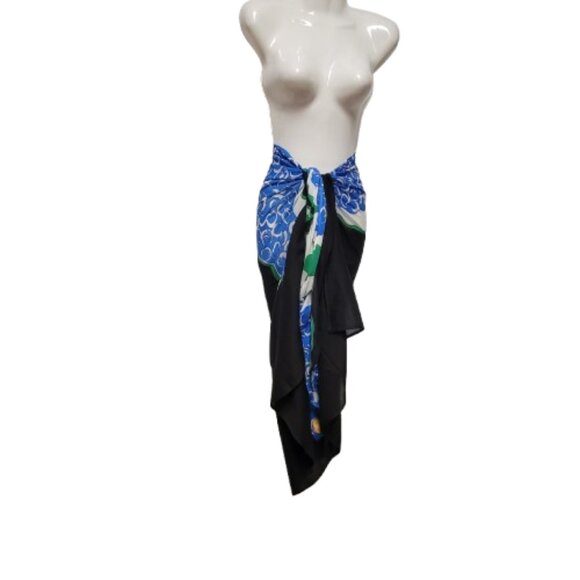 Cover Up Handpainted Cotton Batik Coverups Strapless Dress Wrapskirt Home Accent - Picture 5 of 6